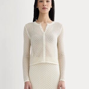 Everlane Lace Knit Cardigan